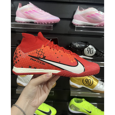 Chuteira Futsal Nike Air Zoom Mercurial Superfly 9 Elite IC Vermelha - Pronta Entrega
