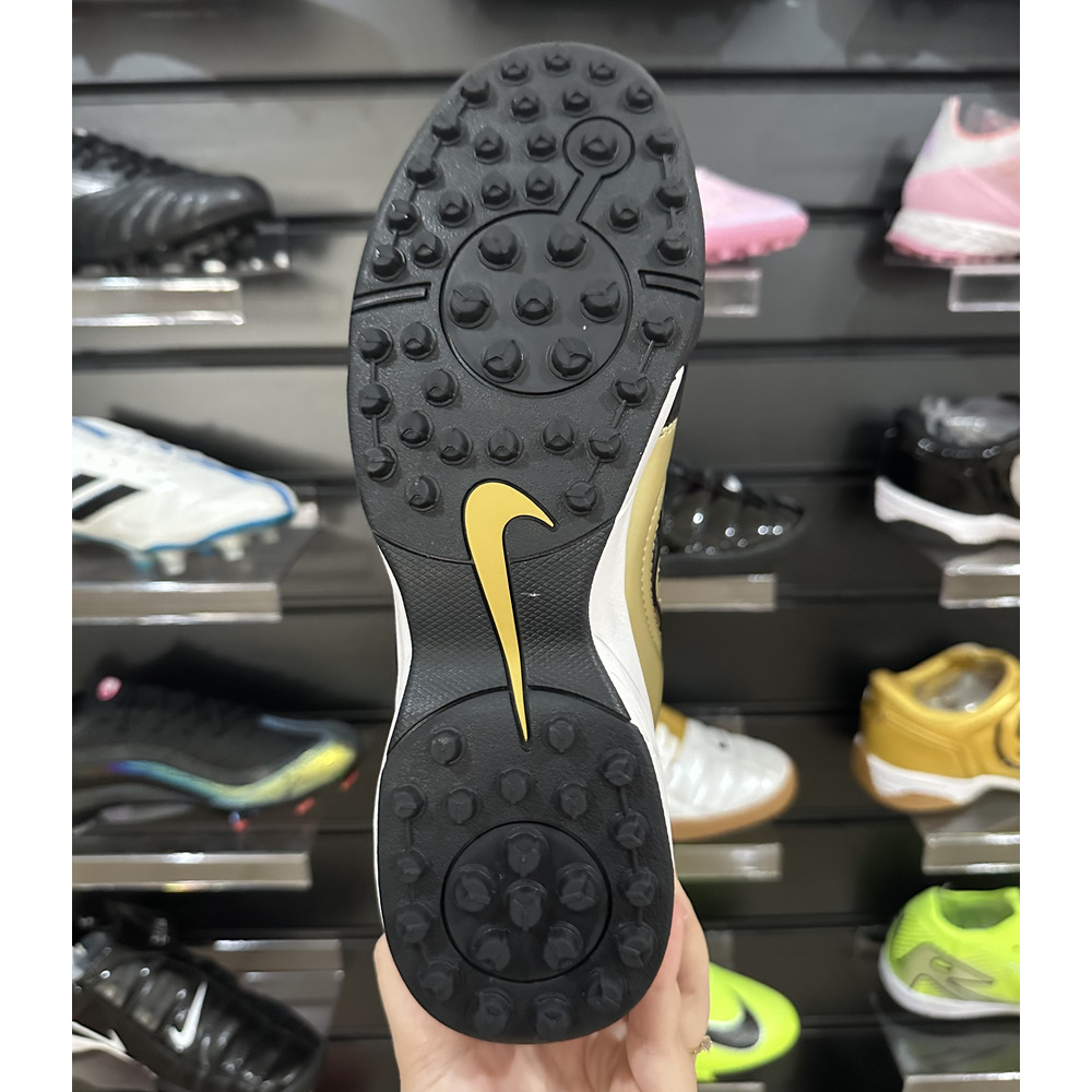 Chuteira Society Nike Total 90 TF Dourada e Preta - Pronta Entrega