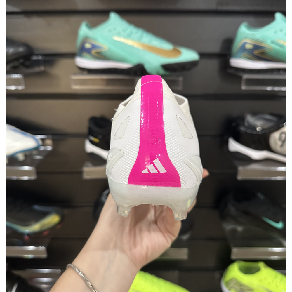 Chuteira Campo Adidas X CrazyFast.1 FG Branco, Verde e Roxo - Pronta Entrega