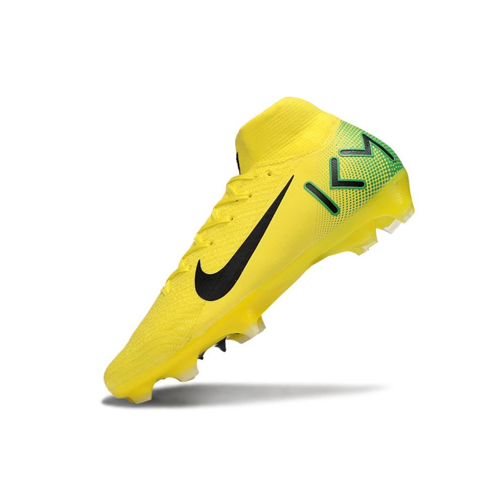 Chuteira Campo Nike Air Zoom Mercurial Superfly 10 Elite FG Amarelo, Verde e Preto