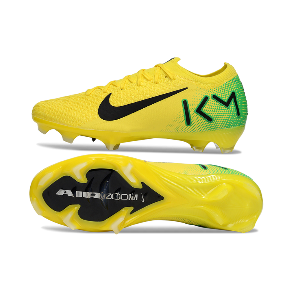 Chuteira Campo Nike Air Zoom Mercurial Vapor 16 Elite FG Amarelo, Verde e Preto