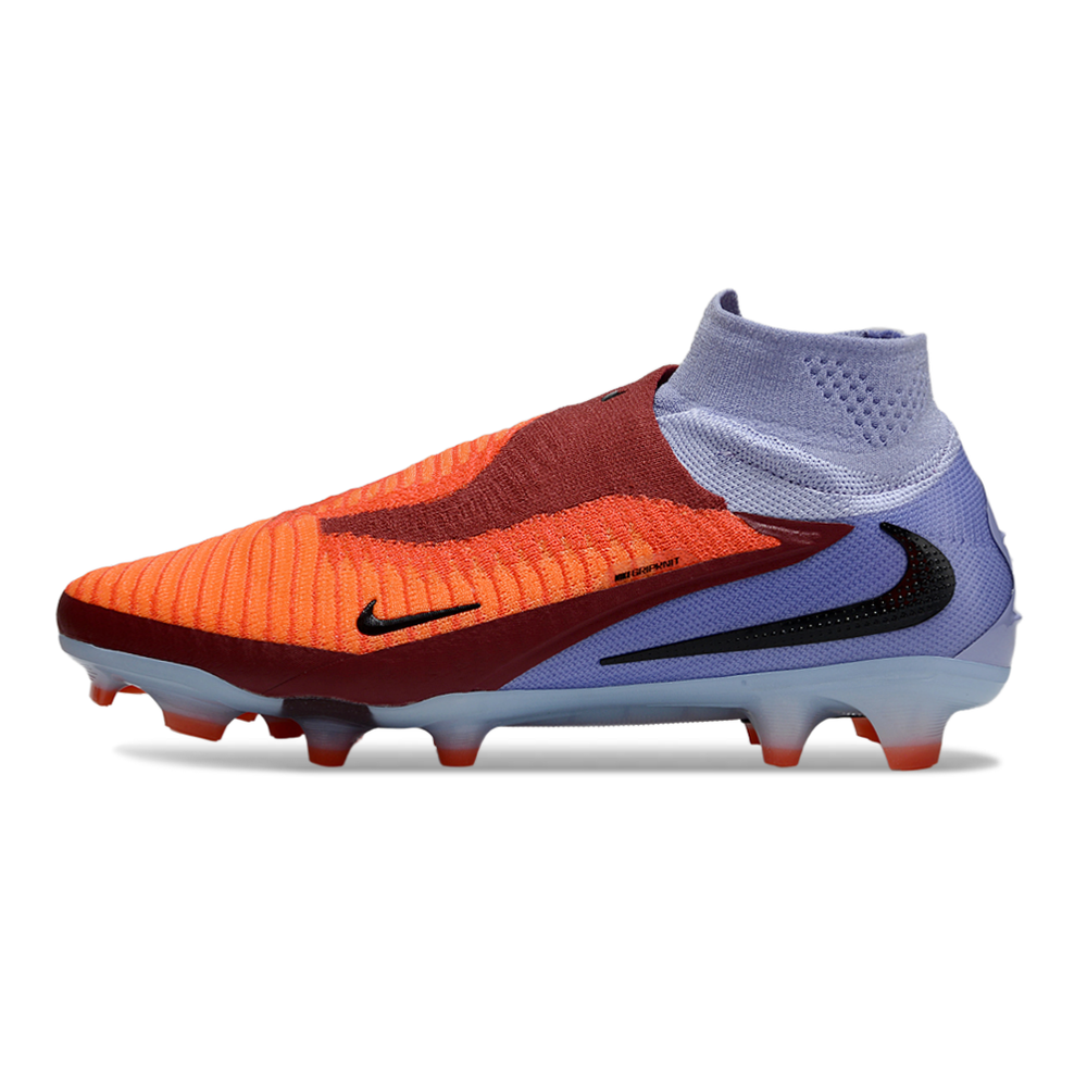 Chuteira Campo Nike Phantom GX 6 Elite FG Laranja e Roxo