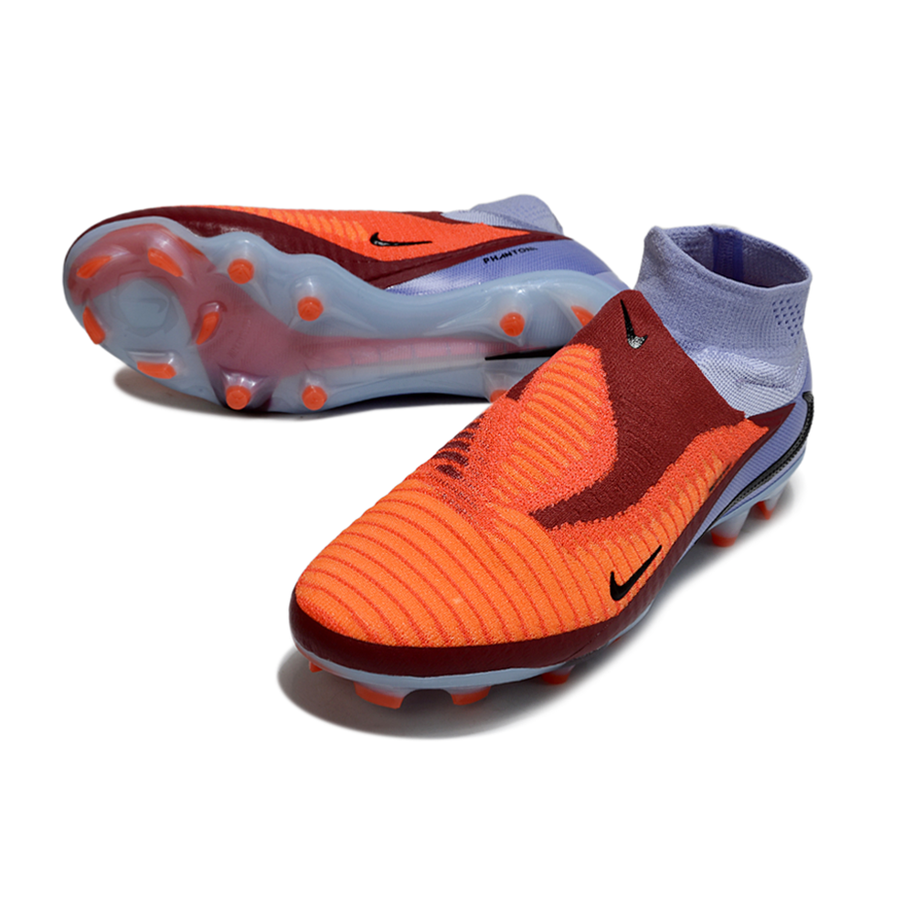 Chuteira Campo Nike Phantom GX 6 Elite FG Laranja e Roxo