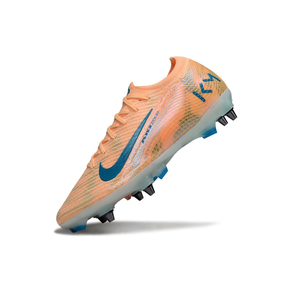 Chuteira Campo Nike Air Zoom Mercurial Vapor 16 Elite Trava Mista Rosa e Azul