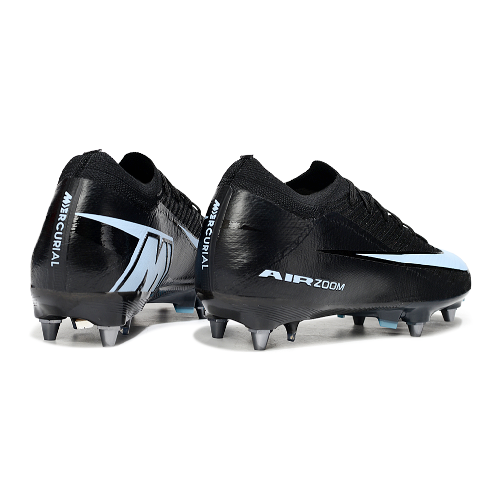 Chuteira Campo Nike Air Zoom Mercurial Vapor 16 Elite Trava Mista Preto e Azul