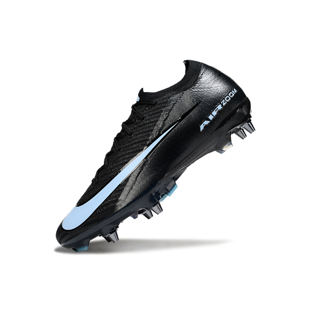 Chuteira Campo Nike Air Zoom Mercurial Vapor 16 Elite Trava Mista Preto e Azul