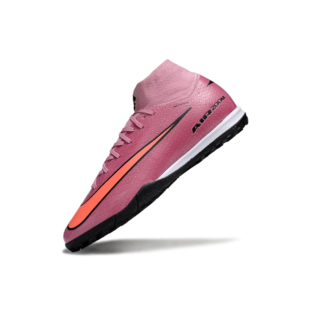 Chuteira Society Nike Air Zoom Mercurial Superfly 10 Elite TF Rosa
