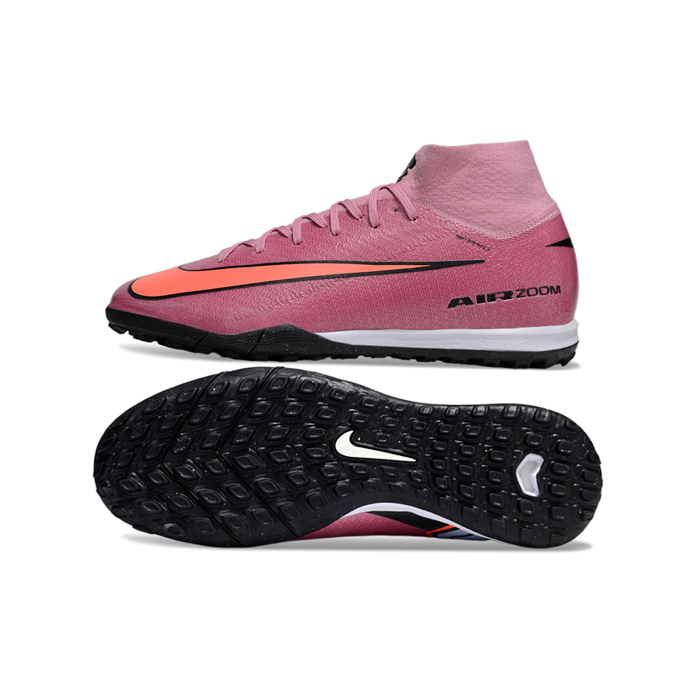 Chuteira Society Nike Air Zoom Mercurial Superfly 10 Elite TF Rosa
