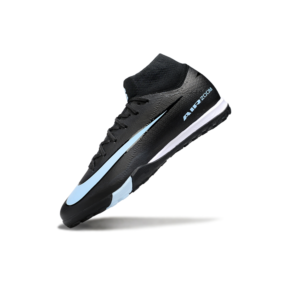 Chuteira Society Nike Air Zoom Mercurial Superfly 10 Elite TF ''Shadow'' Preto e Azul
