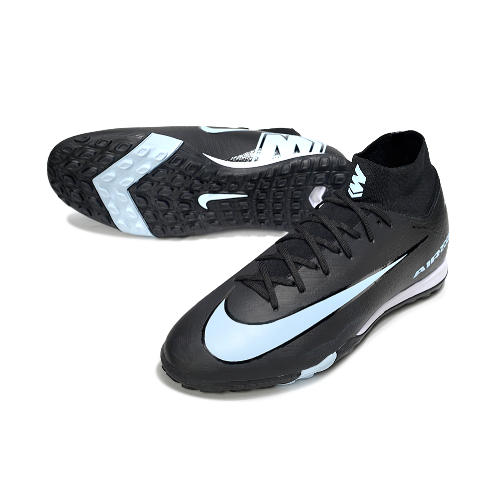 Chuteira Society Nike Air Zoom Mercurial Superfly 10 Elite TF ''Shadow'' Preto e Azul