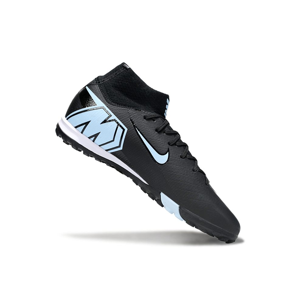 Chuteira Society Nike Air Zoom Mercurial Superfly 10 Elite TF ''Shadow'' Preto e Azul