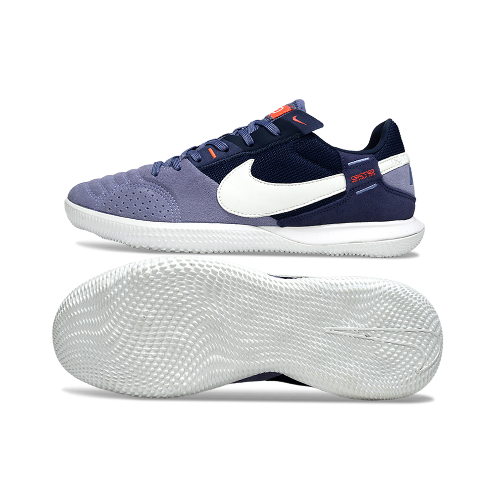 Chuteira Futsal Nike StreetGato IC Roxo e Branco