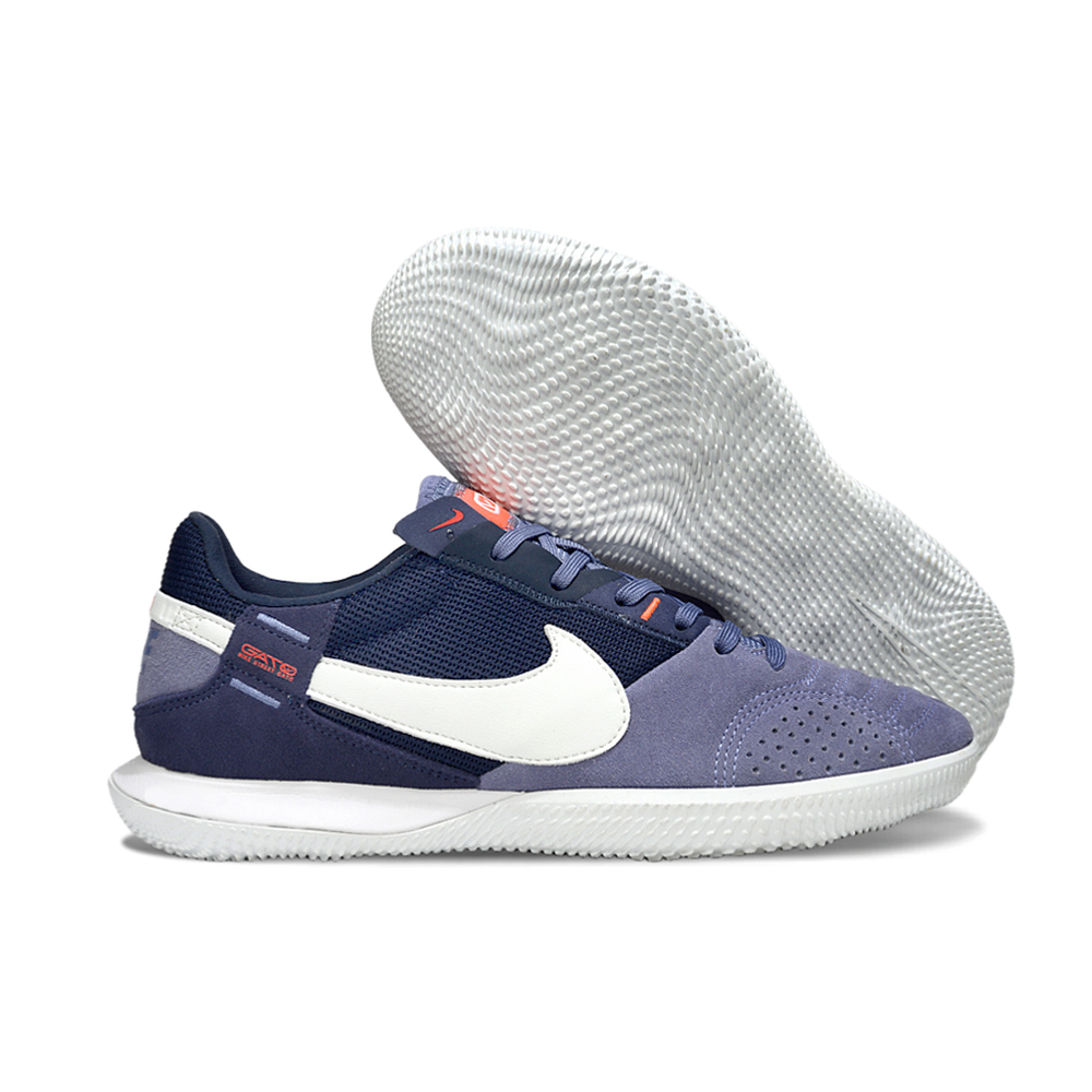 Chuteira Futsal Nike StreetGato IC Roxo e Branco