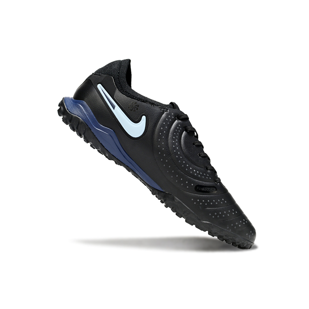 Chuteira Society Nike Tiempo Legend 10 ''Shadow'' Preto e Azul