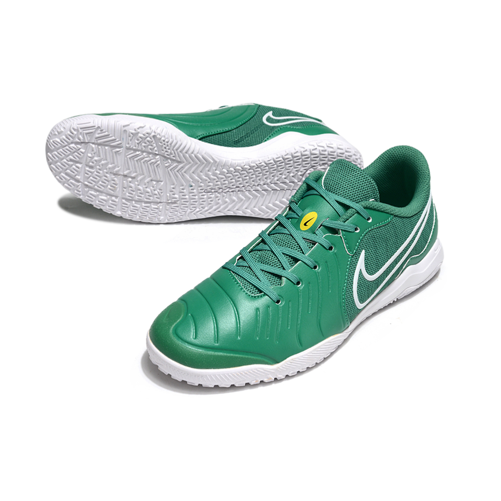 Chuteira Society Nike Tiempo Legend 10 Verde e Branco