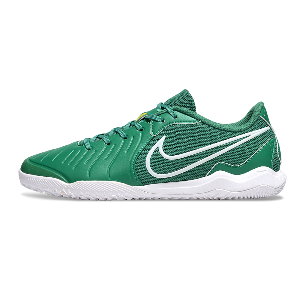 Chuteira Society Nike Tiempo Legend 10 Verde e Branco