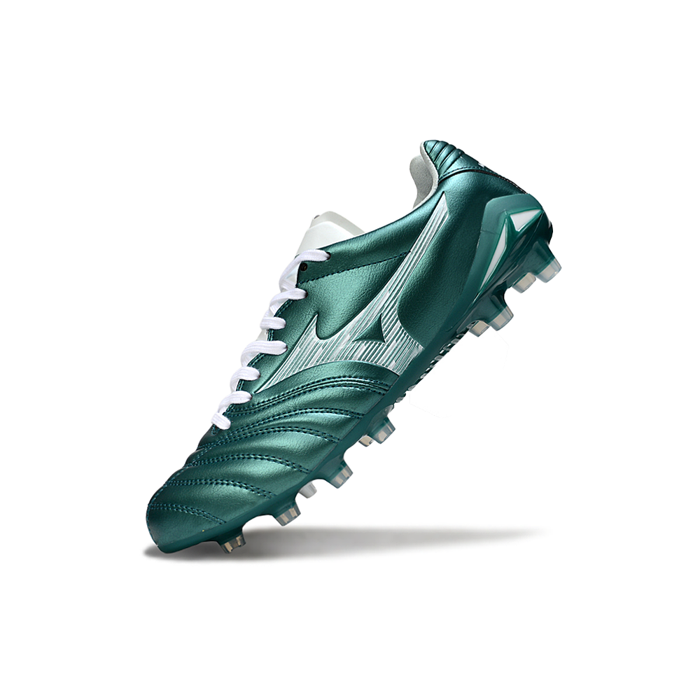 Chuteira Campo Mizuno Morelia Neo 4 Beta FG Verde e Branco 