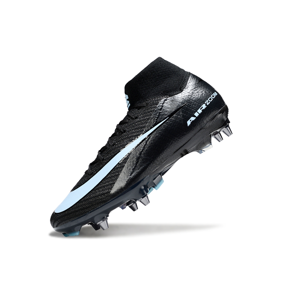 Chuteira Campo Nike Air Zoom Mercurial Superfly 10 Elite Trava Mista ''Shadow'' Preta e Azul