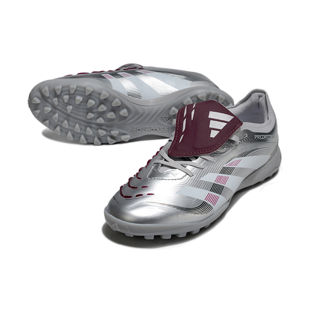 Chuteira Society Adidas Predator League Elite TF Prata