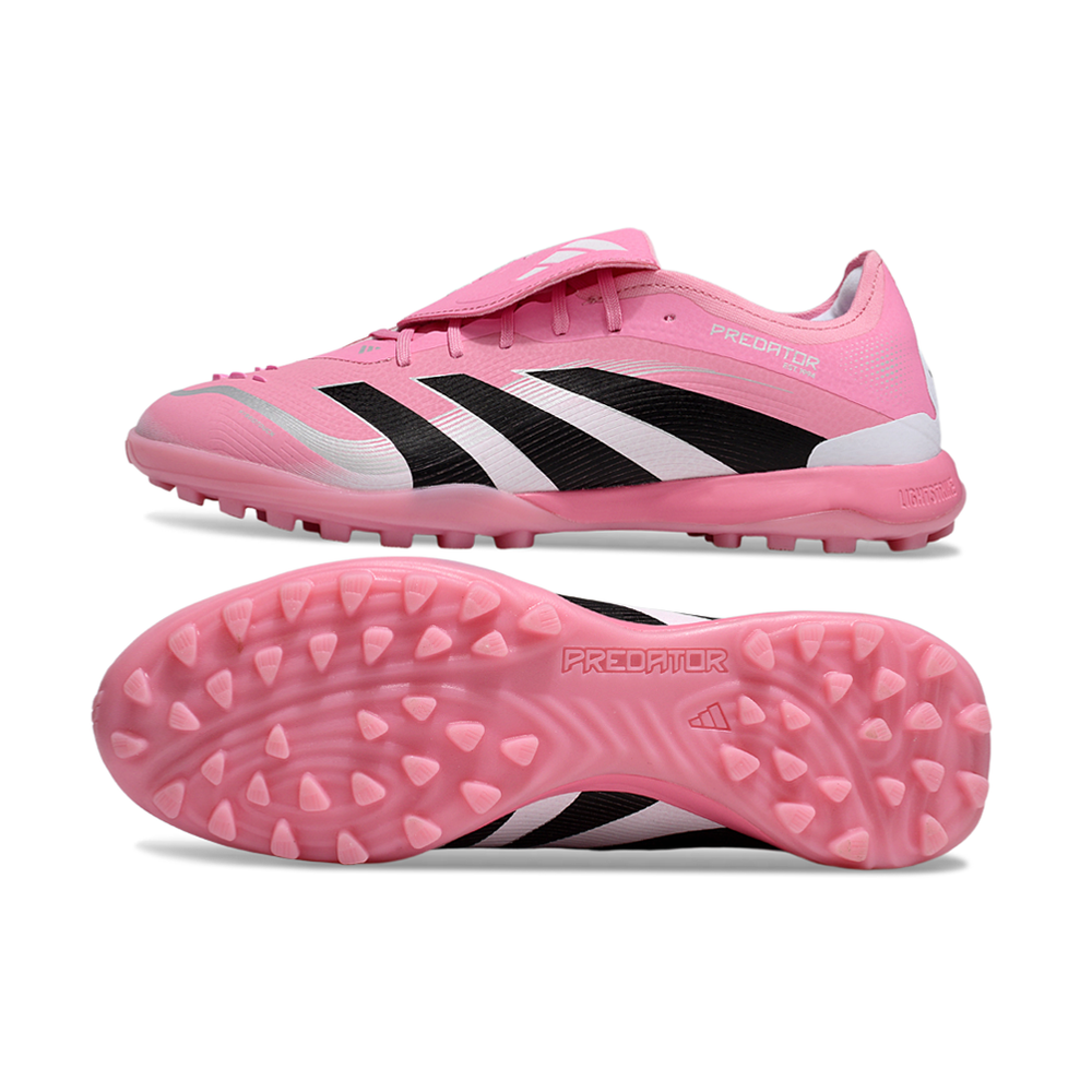 Chuteira Society Adidas Predator League Elite TF Rosa, Branco e Preto