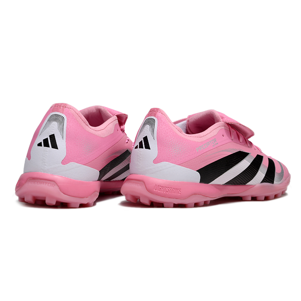 Chuteira Society Adidas Predator League Elite TF Rosa, Branco e Preto