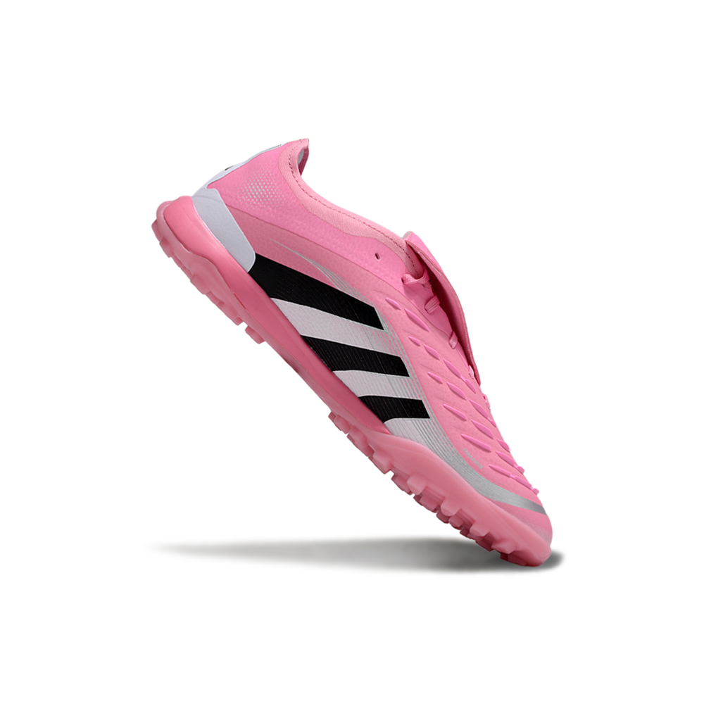 Chuteira Society Adidas Predator League Elite TF Rosa, Branco e Preto