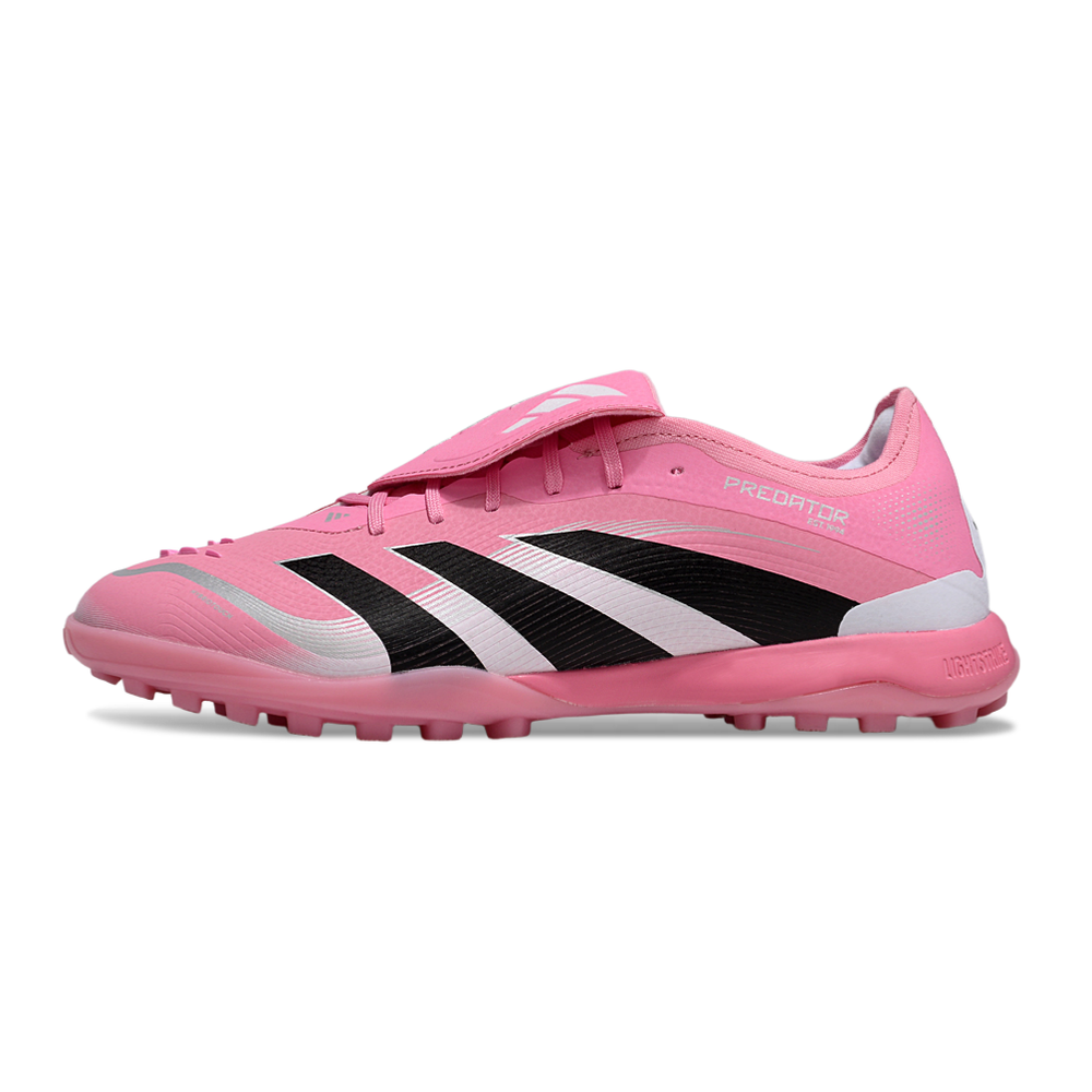 Chuteira Society Adidas Predator League Elite TF Rosa, Branco e Preto