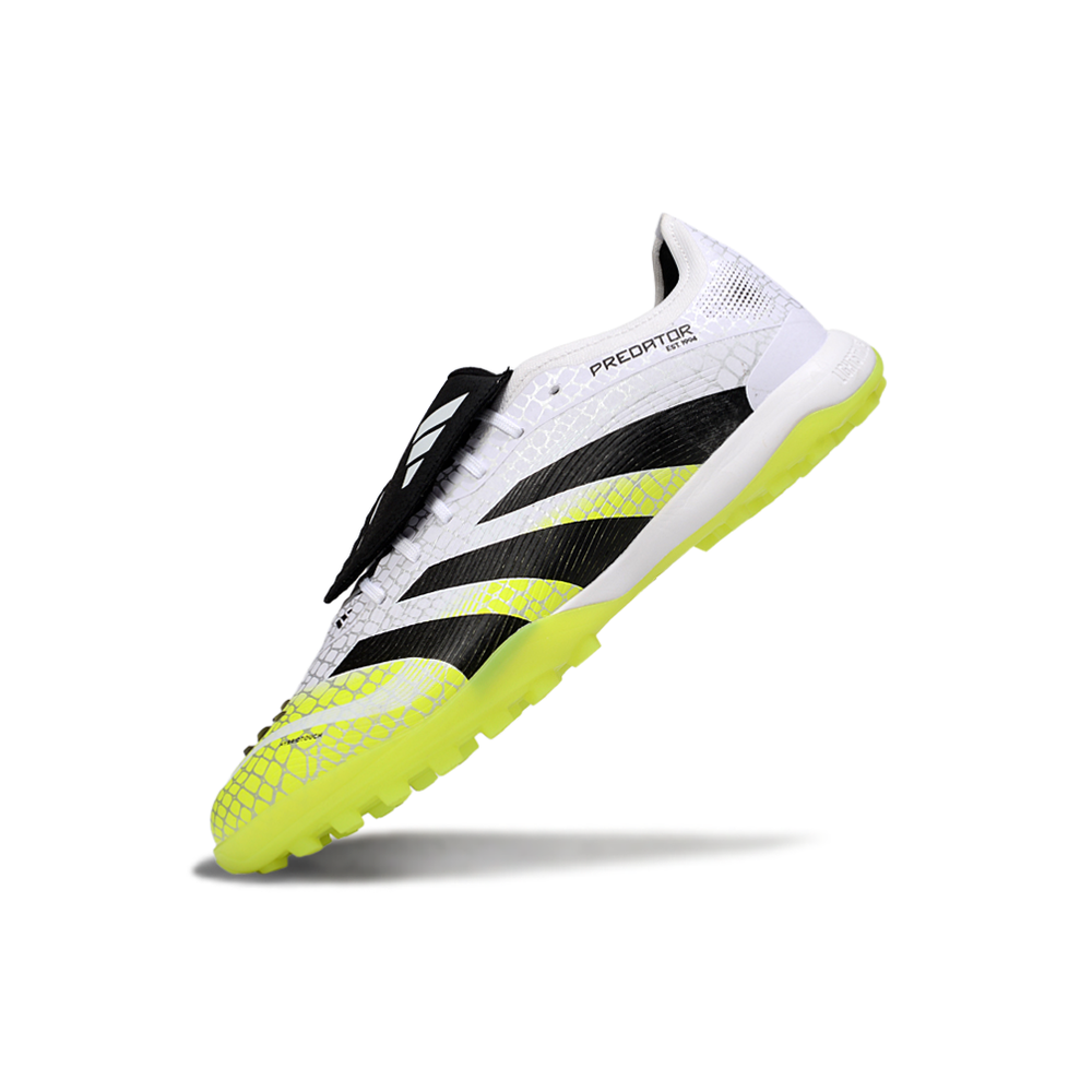 Chuteira Society Adidas Predator League Elite TF Branco, Verde e Preto