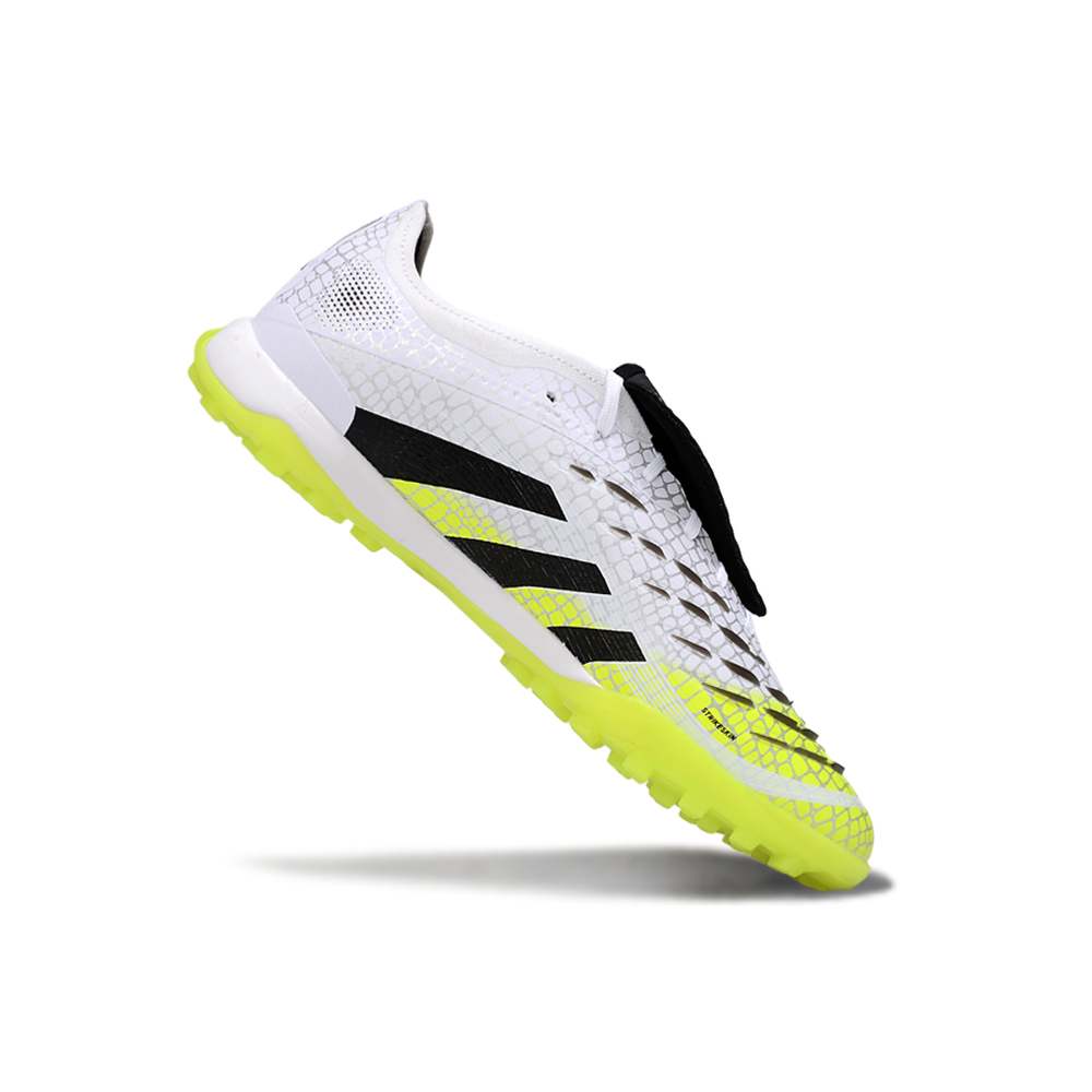 Chuteira Society Adidas Predator League Elite TF Branco, Verde e Preto