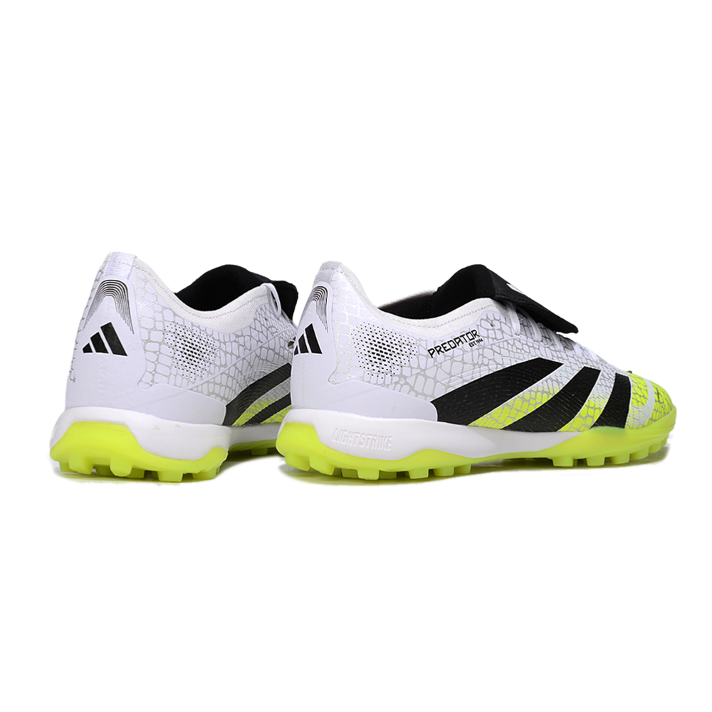 Chuteira Society Adidas Predator League Elite TF Branco, Verde e Preto