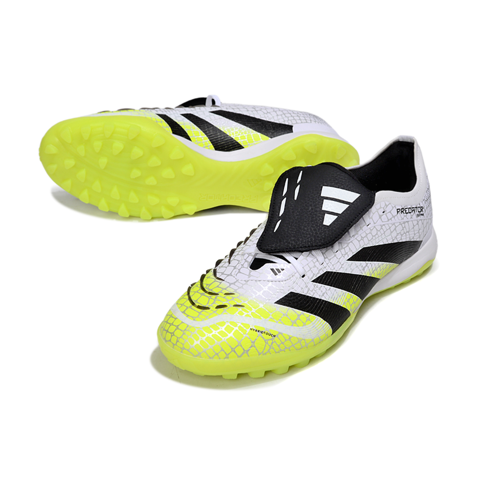 Chuteira Society Adidas Predator League Elite TF Branco, Verde e Preto