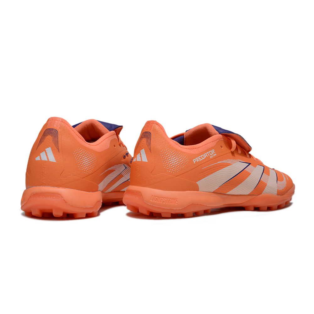 Chuteira Society Adidas Predator League Elite TF Laranja e Branco
