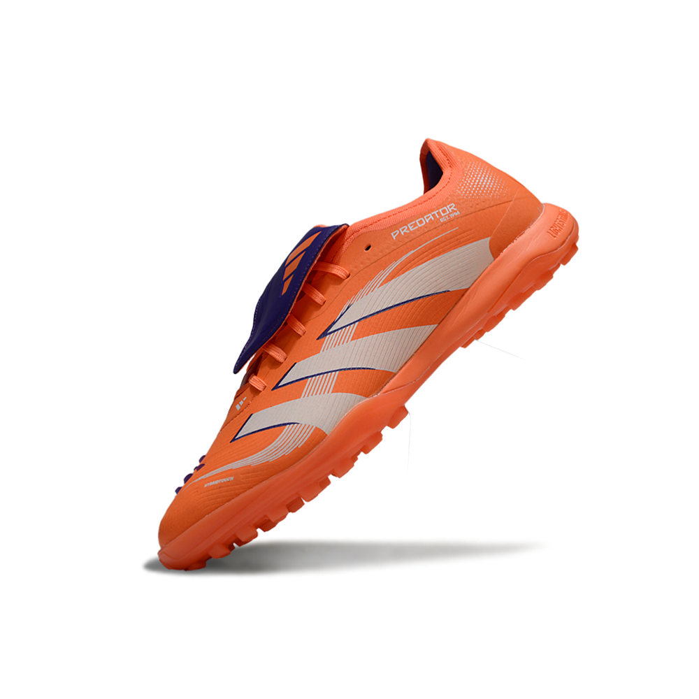 Chuteira Society Adidas Predator League Elite TF Laranja e Branco