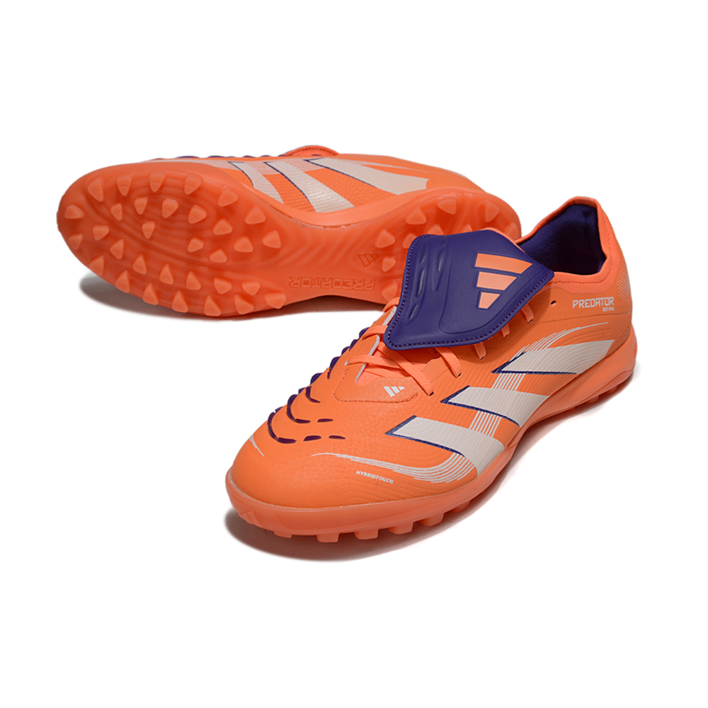 Chuteira Society Adidas Predator League Elite TF Laranja e Branco
