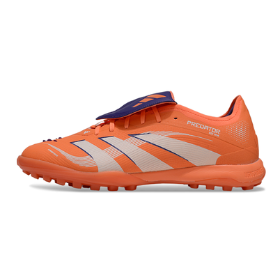 Chuteira Society Adidas Predator League Elite TF Laranja e Branco