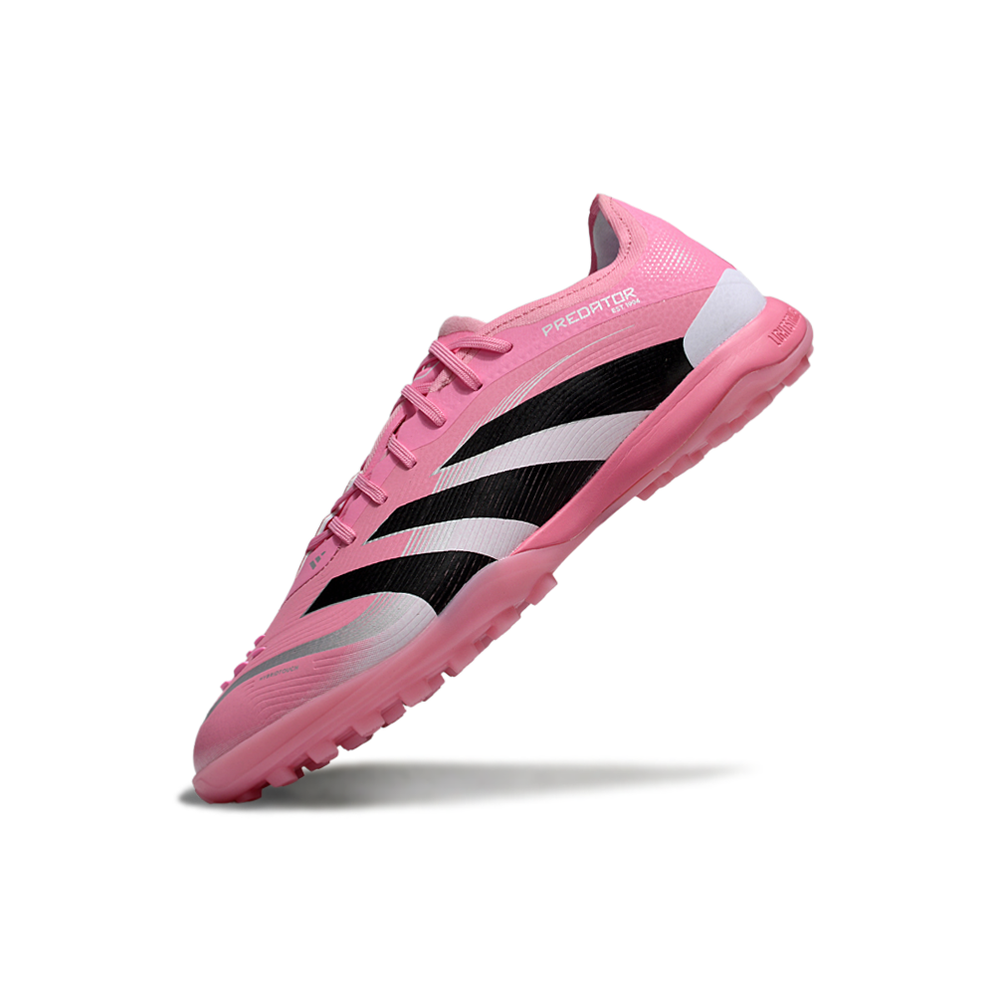 Chuteira Society Adidas Predator Elite TF Rosa, Branco e Preto