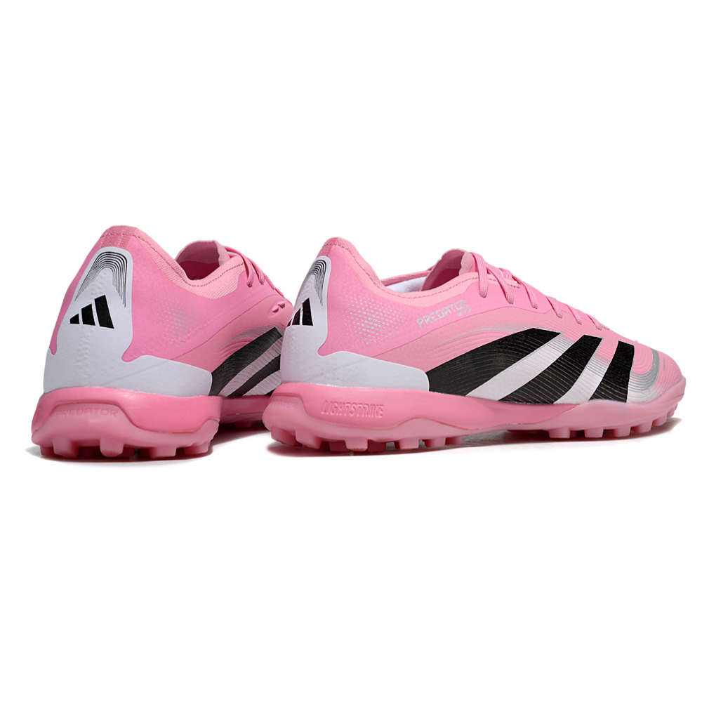Chuteira Society Adidas Predator Elite TF Rosa, Branco e Preto
