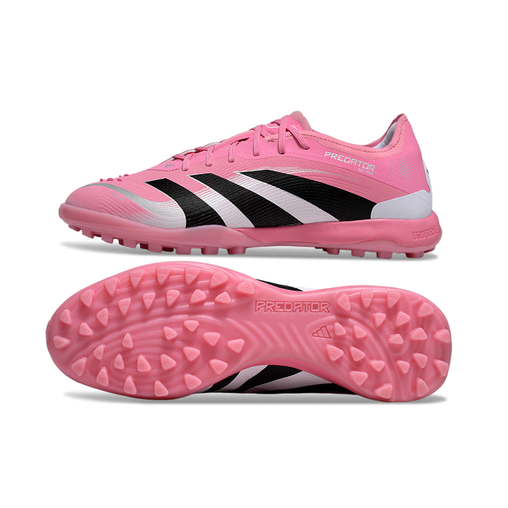 Chuteira Society Adidas Predator Elite TF Rosa, Branco e Preto