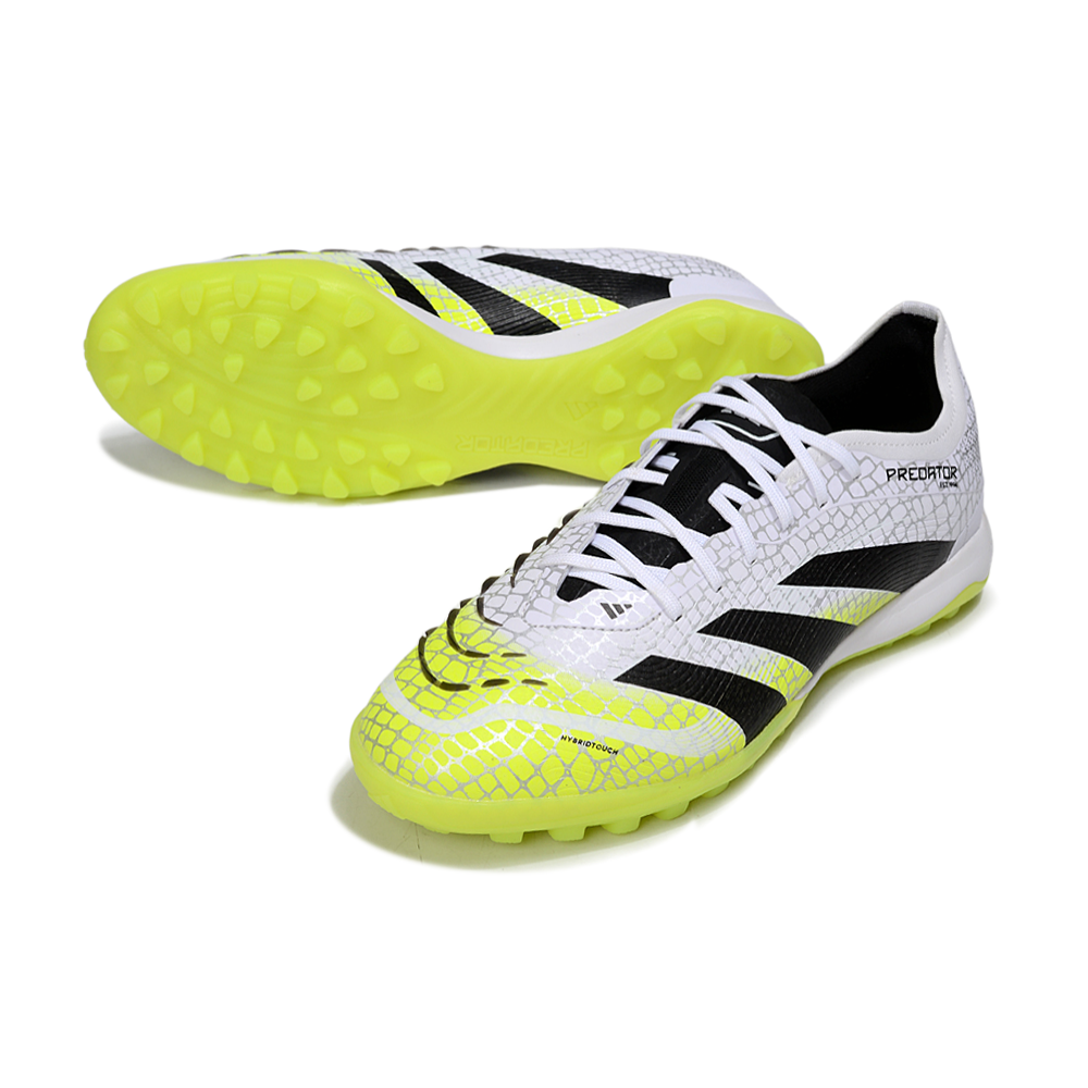 Chuteira Society Adidas Predator Elite TF Branco, Amarelo e Preto