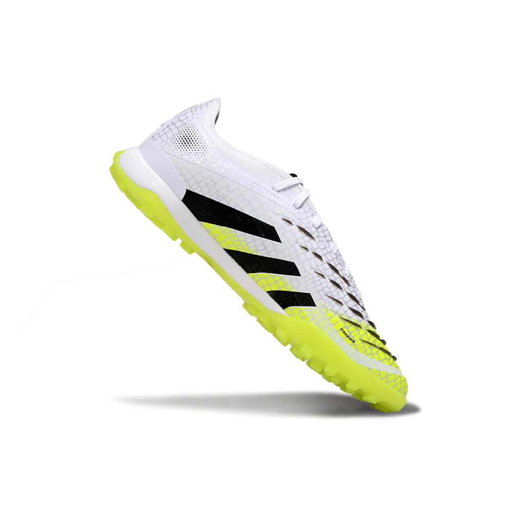 Chuteira Society Adidas Predator Elite TF Branco, Amarelo e Preto
