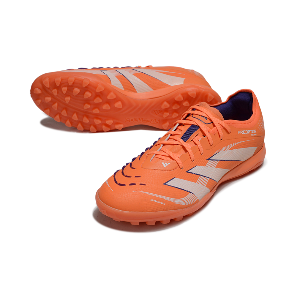 Chuteira Society Adidas Predator Elite TF Laranja e Branco