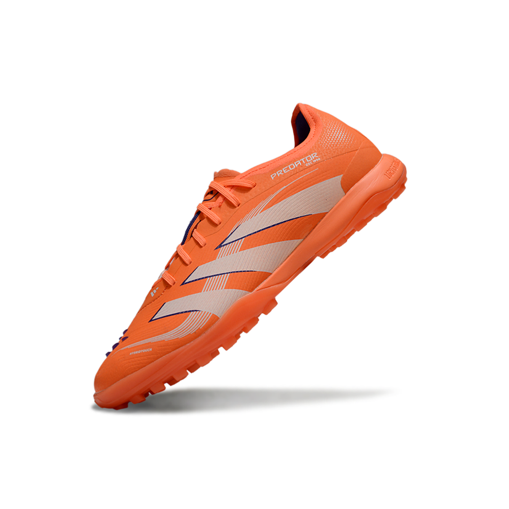 Chuteira Society Adidas Predator Elite TF Laranja e Branco