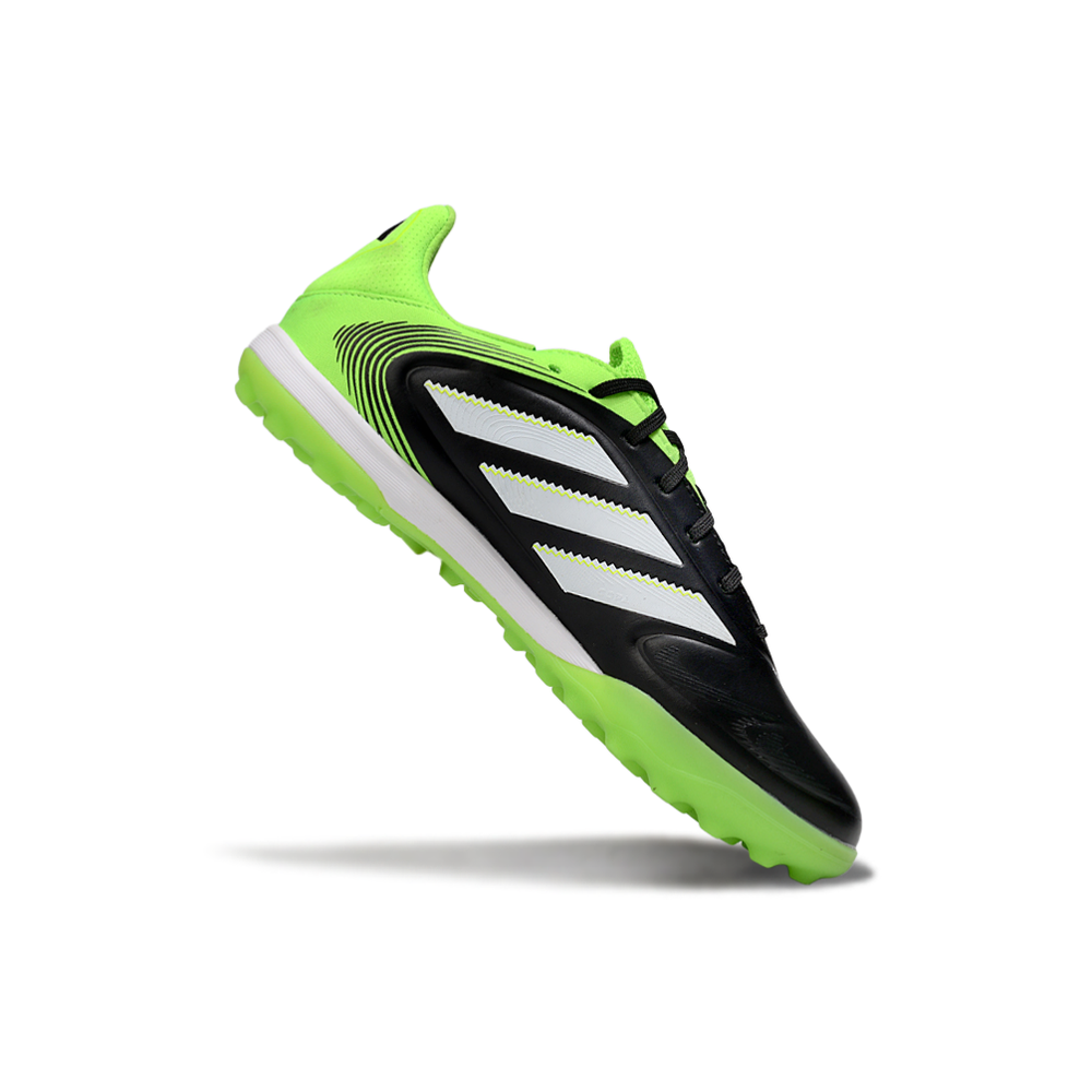 Chuteira Society Adidas Copa Pure.2 TF Verde, Preto e Branco