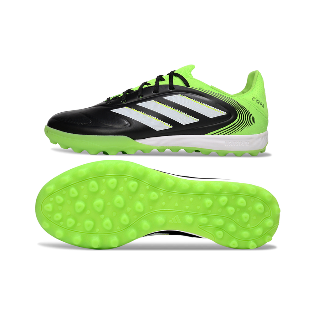 Chuteira Society Adidas Copa Pure.2 TF Verde, Preto e Branco