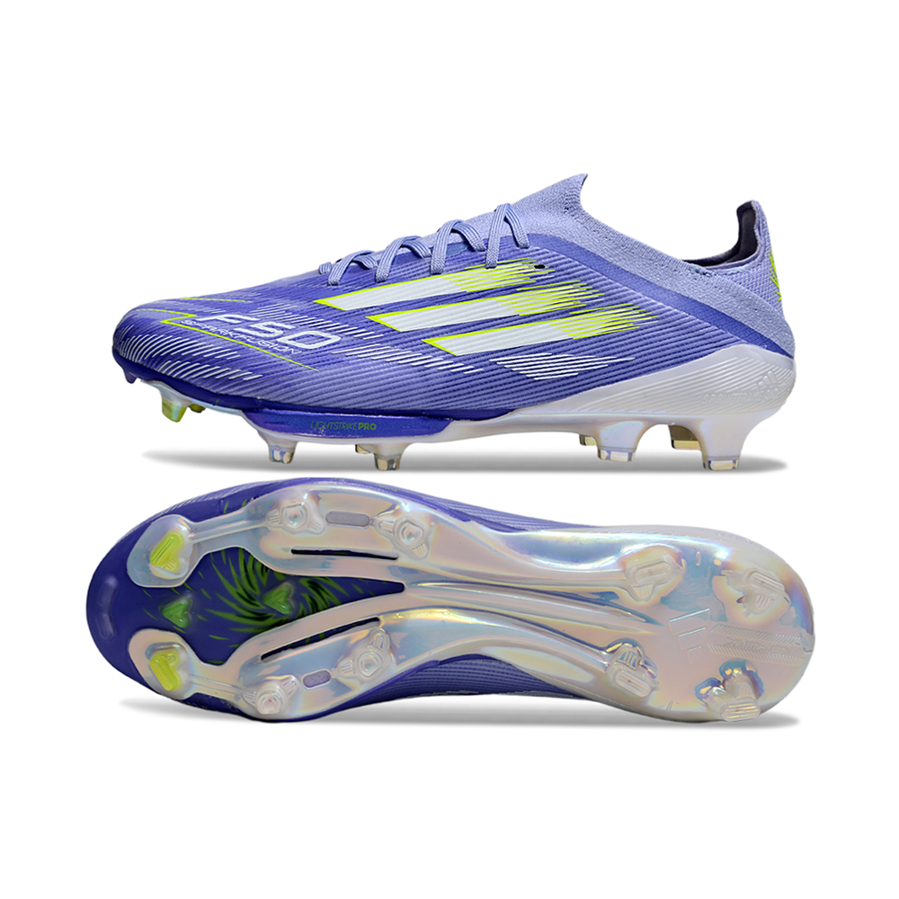 Chuteira Campo Adidas F50 FG Roxo e Verde