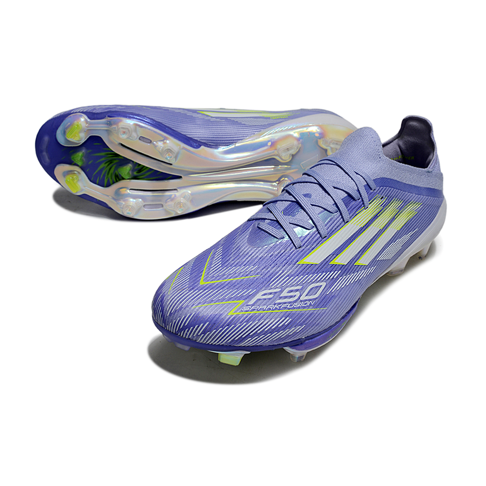Chuteira Campo Adidas F50 FG Roxo e Verde