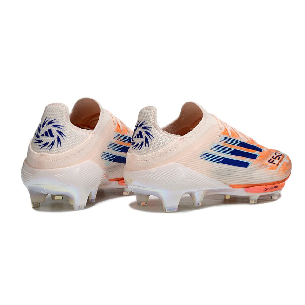 Chuteira Campo Adidas F50 FG Rosa e Azul