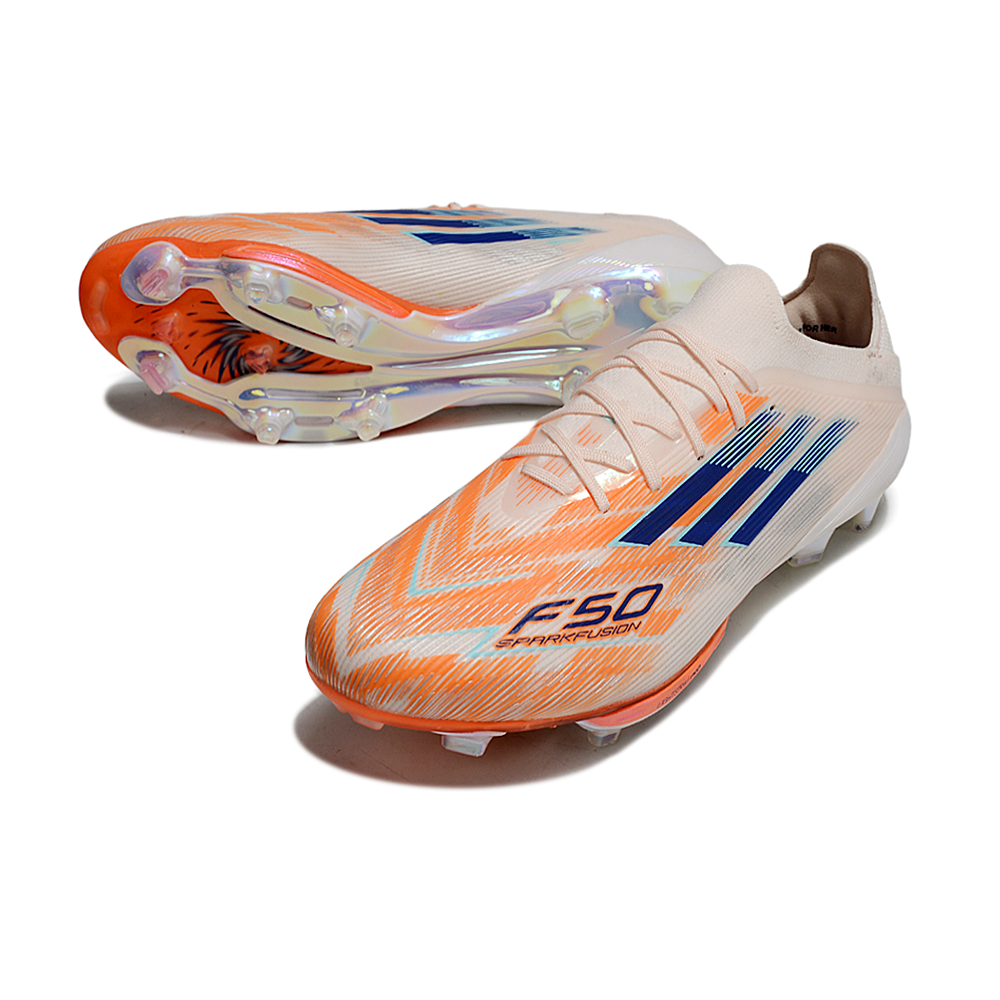 Chuteira Campo Adidas F50 FG Rosa e Azul