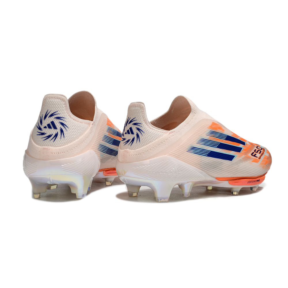 Chuteira Campo Adidas F50+ LL FG Rosa e Azul