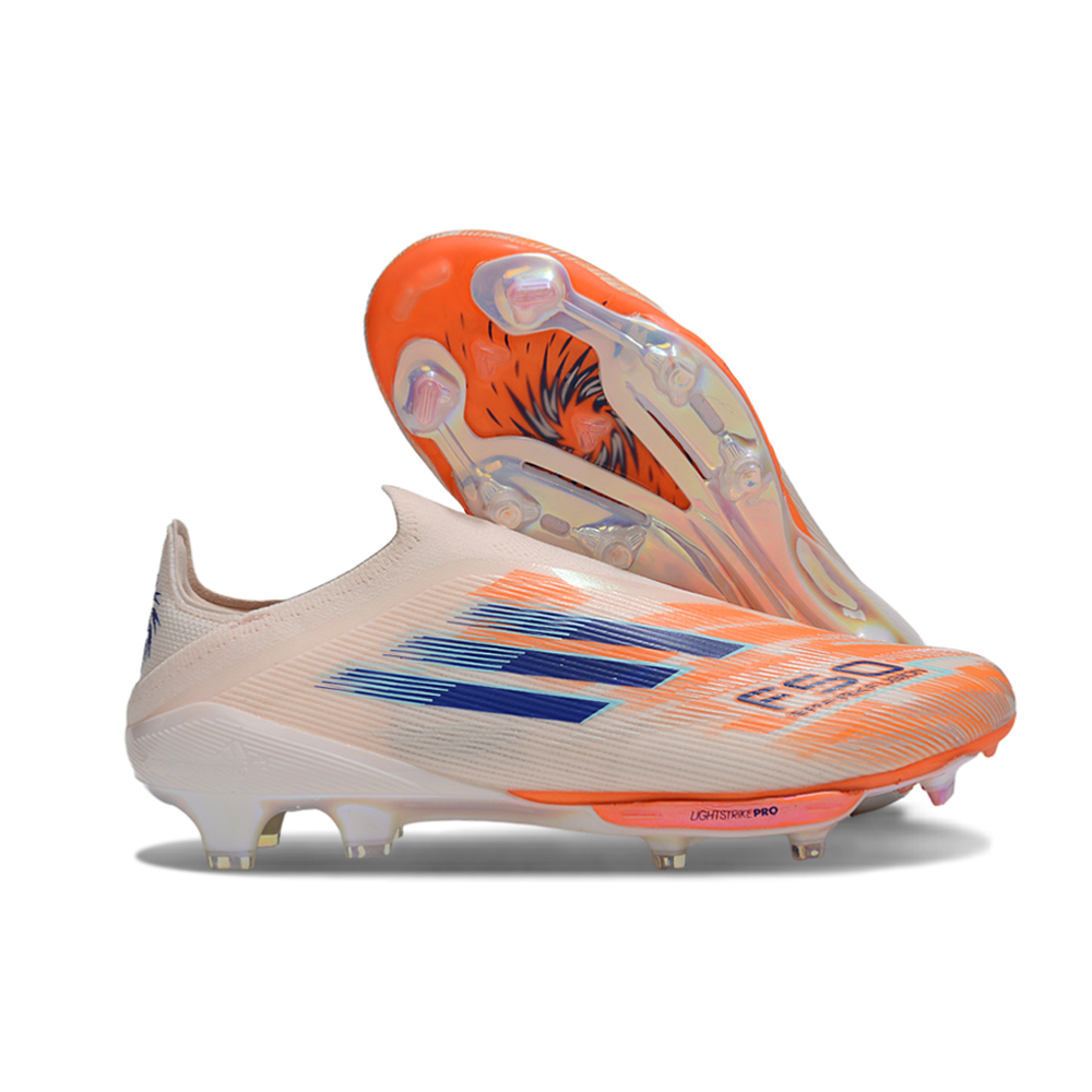 Chuteira Campo Adidas F50+ LL FG Rosa e Azul